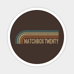 Matchbox Twenty Retro Stripes Magnet